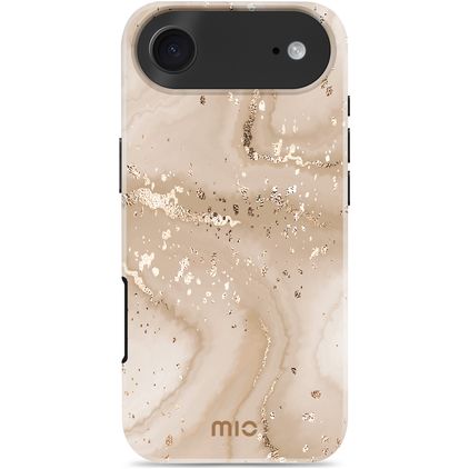 MIO Coque iPhone Air MagSafe Coque arrière Rigide - Gold Marble