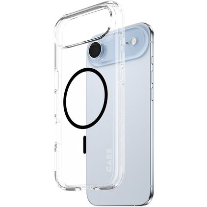 CARE by PanzerGlass Urban Explorer iPhone Air MagSafe Plastique rigide Coque arrière - Transparent / Noir