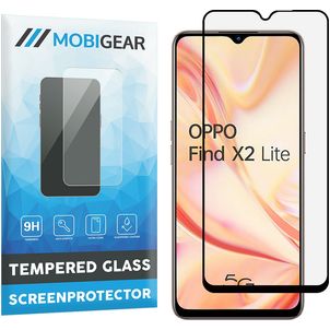 Mobigear Premium OPPO Find X2 Lite Verre trempé Protection d'écran - Compatible Coque - Noir