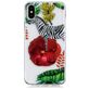 Mobigear Design Coque iPhone XS Coque arrière en TPU Souple - Zèbre