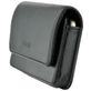 Valenta Arezzo Etui de ceinture en Cuir Véritable (max 14,5 cm x 7,8 cm) - Pochette de ceinture - Holster - Noir