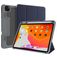 Mutural Tri-Fold Tough Coque iPad Pro 11 Pouces (2022) Etui + Porte-crayon - Noir / Bleu Marin