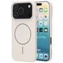 Mobiparts Slim Line Coque iPhone 17 Pro MagSafe Coque arrière Rigide - Off White