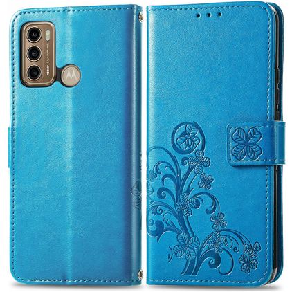 Mobigear Clover Housse POCO X3 GT Etui Porte-Monnaie - Bleu