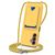Mobigear Lanyard Card Samsung Galaxy A16 Coque avec cordon en Silicone et Porte-Cartes - Jaune