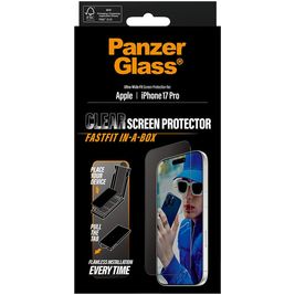 PanzerGlass FastFit iPhone 17 Pro Verre trempé Protection d'écran Confidentialité - Compatible Coque