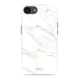 MIO Coque iPhone 16e MagSafe Coque arrière Rigide - White Marble