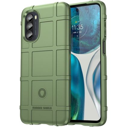 Mobigear Rugged Shield Coque Motorola Moto G52 Coque arrière en TPU Souple Anti-Chocs - Vert