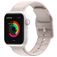 Mobigear Dashed Bracelet Silicone Apple Watch Fermeture boucle ardillon - 42/41/40/38 mm - Rose saumon