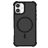 Mobigear Armor Shield Coque iPhone 16 MagSafe Coque arrière Rigide - Noir