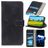 Mobigear Croco Housse iPhone 13 Etui Porte-Monnaie - Noir