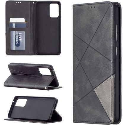 Mobigear Rhombus Slim Housse Samsung Galaxy A72 Etui - Noir