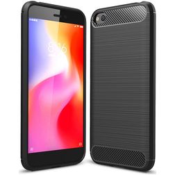 Mobigear Brushed Slim Coque Xiaomi Redmi Go Coque arrière en TPU Souple - Noir