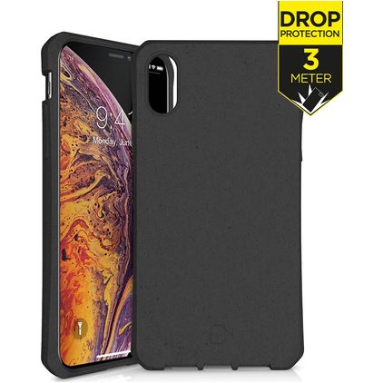 ITSKINS FeroniaBio iPhone XS Max Plastique rigide Coque arrière Antichoc - Noir