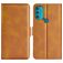 Mobigear Slim Magnet Housse Motorola Moto G71 5G Etui Porte-Monnaie - Cognac