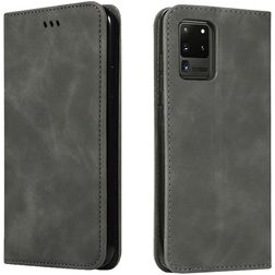 Mobigear Retro Slim Samsung Galaxy S20 Ultra Étui Portefeuille - Gris
