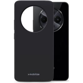 Mobilize Rubber Gelly Coque Xiaomi Redmi 14C Coque arrière en TPU Souple - Noir