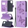 Mobigear Butterfly Housse Samsung Galaxy A12 Etui Porte-Monnaie - Violet