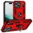 Mobigear Armor Ring Coque iPhone Air Coque arrière Rigide Anti-Chocs avec Anneau-Support - Rouge