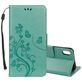 Mobigear Flowers Housse iPhone XR Etui Porte-Monnaie - Turquoise