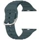 Mobigear Bumpy Bracelet Silicone Apple Watch Fermeture boucle ardillon - 49/46/45/44 mm - Vert