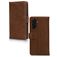 Mobilize Wallet Housse Samsung Galaxy A17 Etui en Cuir Véritable Porte-Monnaie - Marron