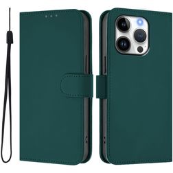 Mobigear Urban Wallet Housse iPhone 16 Pro Etui Porte-Monnaie - Vert