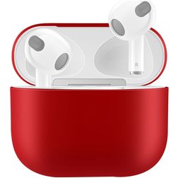Mobigear Colors Coque Apple AirPods 3 Coque en Silicone Souple - Rouge