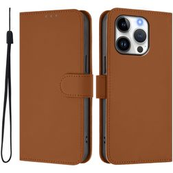 Mobigear Urban Wallet Housse iPhone 16 Pro Etui Porte-Monnaie - Marron