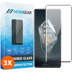 Mobigear Premium OnePlus 12R Verre trempé Protection d'écran - Compatible Coque (Lot de 3)