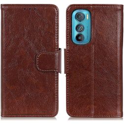 Mobigear Classy Motorola Edge 30 Étui Portefeuille - Marron