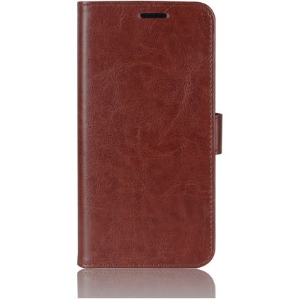 Mobigear Wallet Housse OPPO A91 Etui Porte-Monnaie - Marron