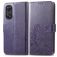 Mobigear Clover Housse OPPO Reno 8T 4G Etui Porte-Monnaie - Violet