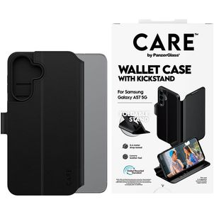 CARE by PanzerGlass Kickstand Housse Samsung Galaxy A57 Etui Porte-Monnaie - Noir