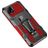 Mobigear Armor Stand Coque Realme C21 Coque arrière Rigide Anti-Chocs avec Support Amovible - Noir / Rouge