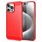 Mobigear Brushed Slim Coque iPhone 16 Pro Max Coque arrière en TPU Souple - Rouge