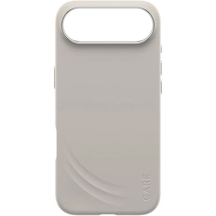 CARE by PanzerGlass Feature FLOW Coque iPhone Air MagSafe Coque arrière en Silicone Anti-Chocs - Vanilla