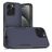 Mobigear Heavy Armor iPhone 16 Pro Max Plastique rigide Coque arrière Antichoc - Bleu foncé