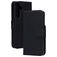 Mobiparts Samsung Galaxy S25 Cuir véritable Étui Portefeuille - Noir