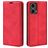 Mobigear Retro Slim Housse Motorola Moto G85 Etui Porte-Monnaie - Rouge