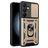 Mobigear Armor Ring Cam Slide Coque Samsung Galaxy S24 FE Coque arrière Rigide Anti-Chocs avec Anneau-Support et Protecteur Lentilles - Or