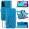 Mobigear Clover Housse Samsung Galaxy A52 Etui Porte-Monnaie - Bleu