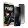 Striker Xtreme Impact Privacy iPhone 16 Pro Verre trempé Protection d'écran - Compatible coque - Noir
