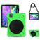Mobigear SureGrip XGuard Coque iPad Air 4 (2020) Coque arrière en Plastique rigide,Silicone + Porte-crayon + Bandoulière + Support Amovible - Vert