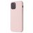 Mobigear Rubber Touch Coque iPhone 12 Coque arrière en Silicone - Sand Pink