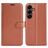 Mobigear Classic Housse Samsung Galaxy S25 FE Etui Porte-Monnaie - Marron