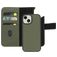 Mobiparts Housse iPhone 15 MagSafe Etui avec Coque Détachable en Cuir Véritable Porte-Monnaie - Vert