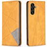 Mobigear Rhombus Slim Housse Samsung Galaxy A35 Etui - Cognac