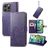 Mobigear Clover Housse iPhone 15 Pro Etui Porte-Monnaie - Violet