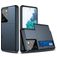 Mobigear Card Coque Samsung Galaxy S21 Ultra Coque arrière Rigide Anti-Chocs avec Porte-Cartes - Bleu